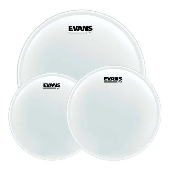 Evans UV1 Tom Pack With Free 14″ Snare Head – 10″/12″/16″ – Coated