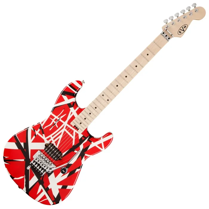 EVH Striped Series Electric Guitar in Red Black and White – 5107902503