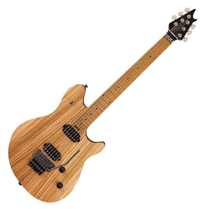 EVH Wolfgang WG Standard Electric Guitar Exotic Zebrawood Baked Maple in Natural – 5107002580