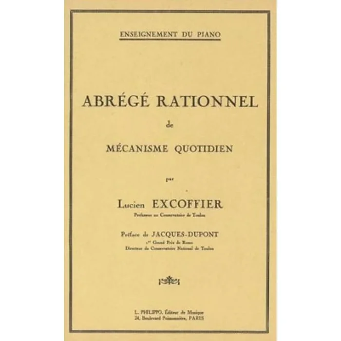 Excoffier, Lucien – Abrégé rationnel de mécanisme quotidien