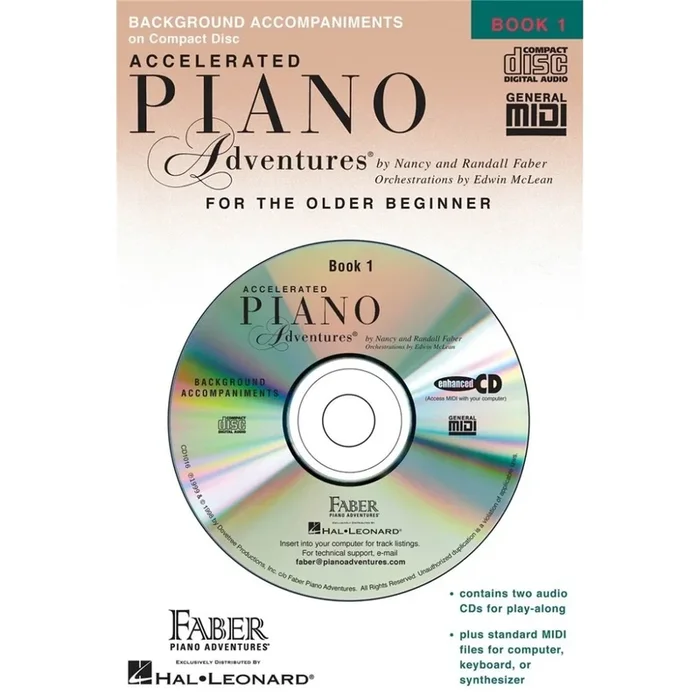 Faber & Faber – Piano Adventures for the Older Beginner Book 1 CD