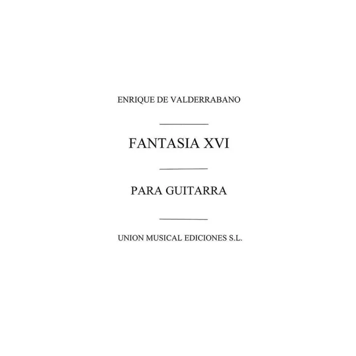 Fantasia Xvi En Re Menor D Minor