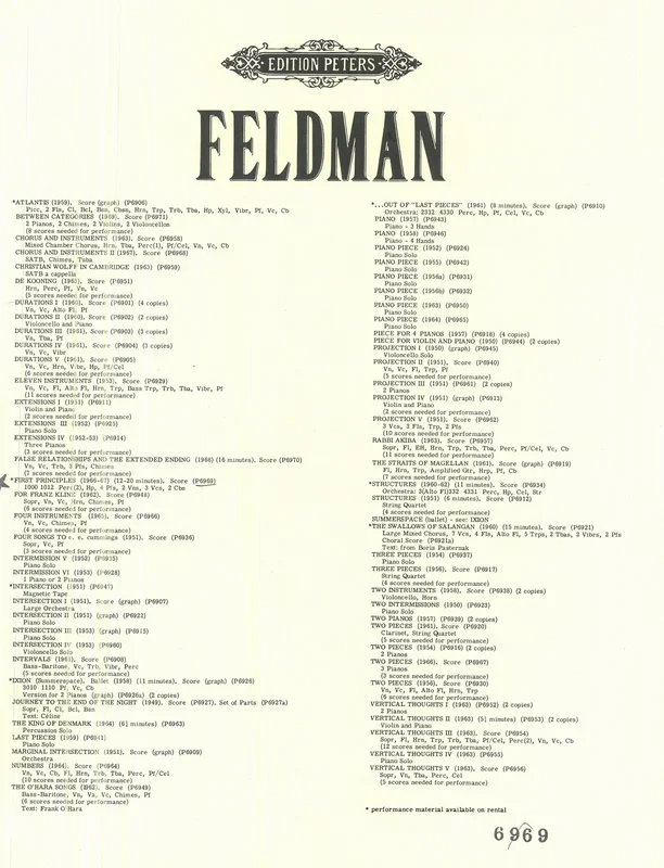 Feldman: First Principles