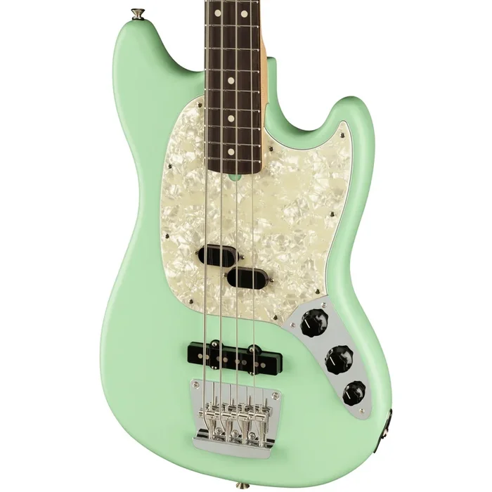 Fender American Performer Mustang Bass – Satin Surf Green