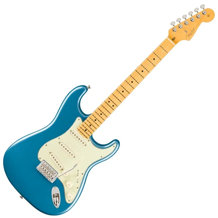 Fender American Professional Classic Stratocaster Electric Guitar Maple in Faded Lake Placid Blue w/Deluxe Bag – 0114942379