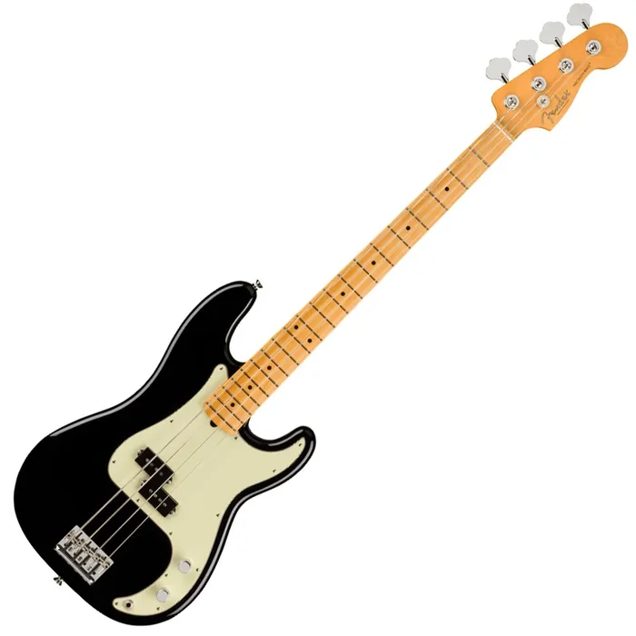 Fender American Professional II P Bass Maple Black Electric Bass w/Case – 0193932706