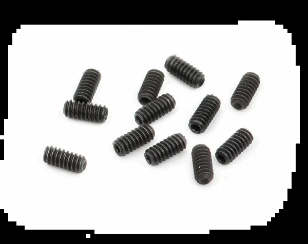Fender American Series Guitar Bridge Saddle Height Adjustment Screws (1/4 “), Black (12)