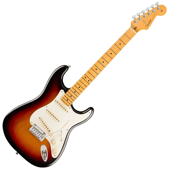 Fender American Ultra Luxe Vintage 50s Stratocaster Electric Guitar Maple in 3 Color Sunburst – 0118212800