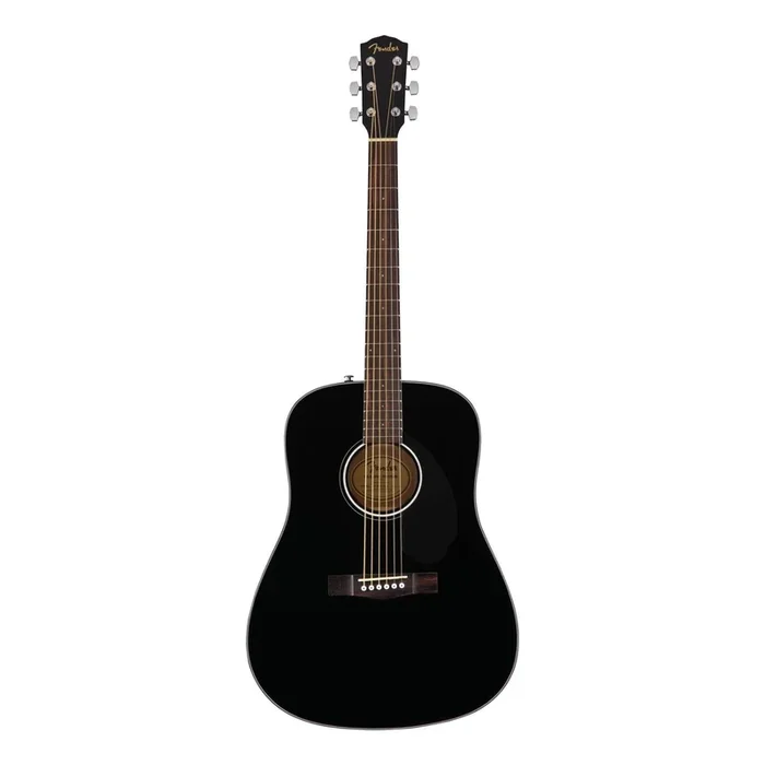 Fender CD-60S Dreadnought Acoustic Guitar with Walnut Fretboard – Black