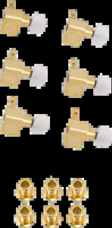 Fender Deluxe Cast/Sealed Guitar Tuning Machines with Pearl Buttons Set
