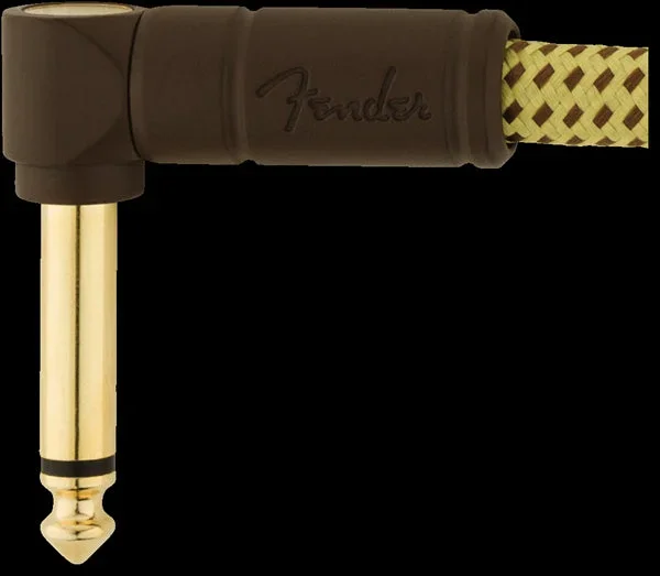 Fender Deluxe Inst Cables (Bowl of 20) Angle/Angle 6″ Tweed