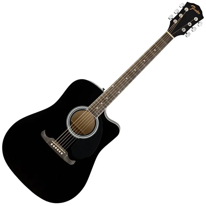 Fender FA 125CE Cutaway Dreadnought Acoustic Electric in Black – 0972713506