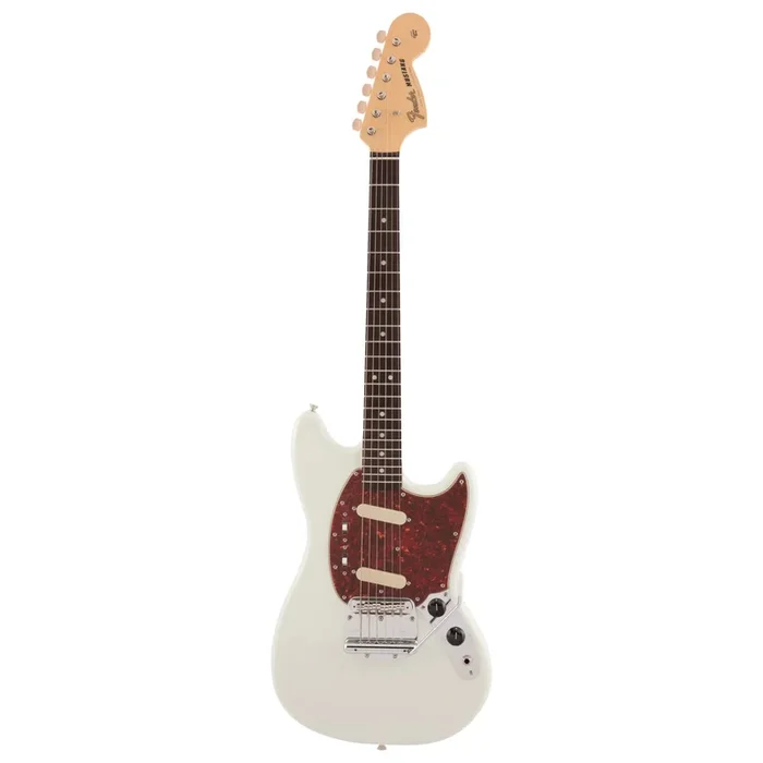 Fender MIJ Traditional 60s Mustang Electric Guitar w/Rosewood Fretboard – Olympic White