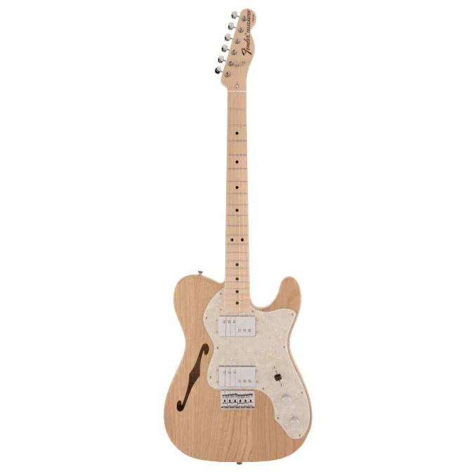 Fender MIJ Traditional 70s Telecaster Thinline Electric Guitar w/Maple Fretboard – Natural