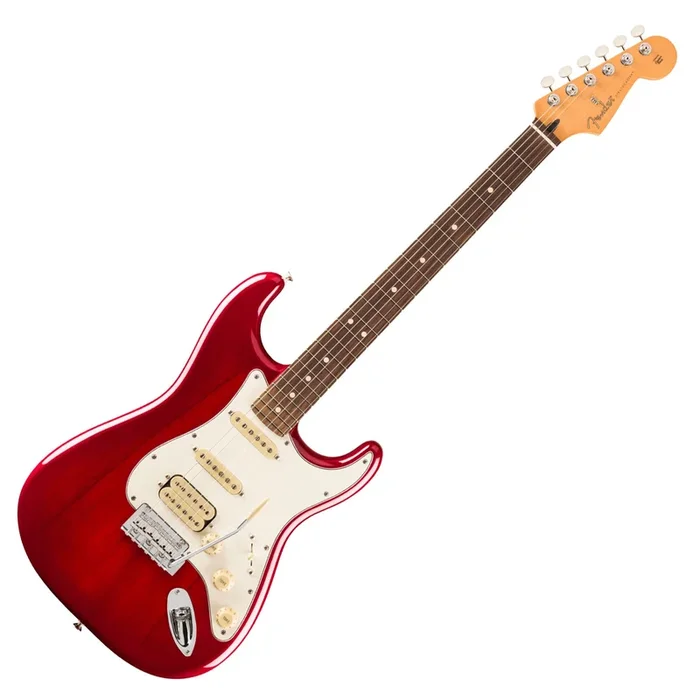 Fender Player II Stratocaster HSS RW Electric Guitar in Transparent Cherry Burst – 0140540525