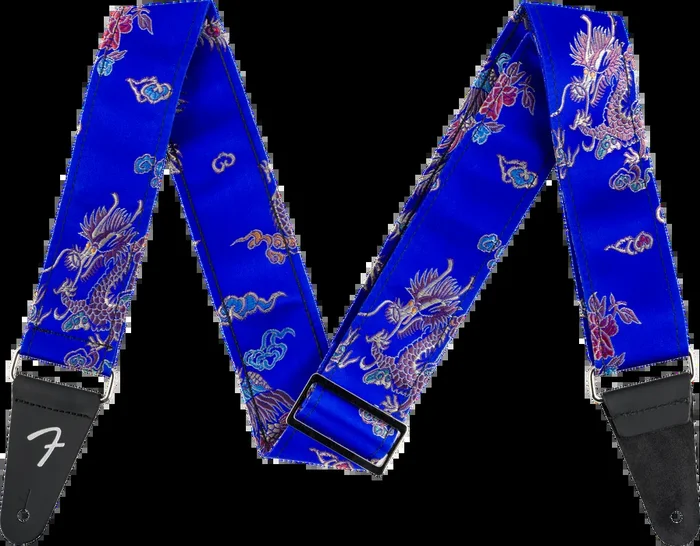 Fender Satin Dragon Guitar Strap in Royal Blue – 0990638052