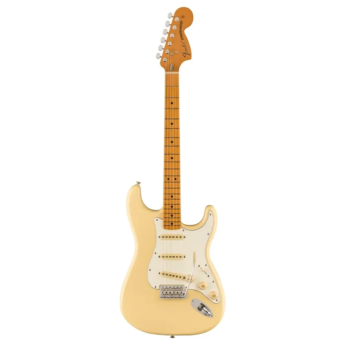 Fender Vintera II 70s Stratocaster Electric Guitar w/Maple Neck – Vintage White