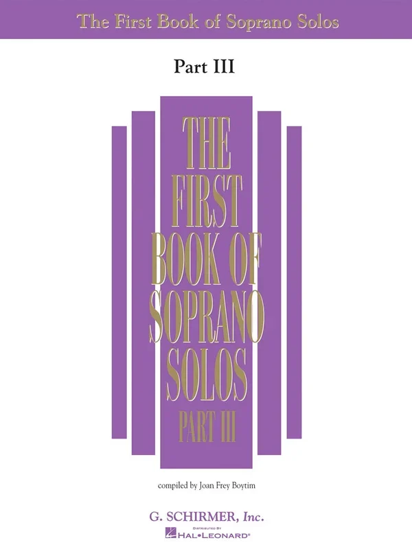 First Book of Soprano Solos – Part III