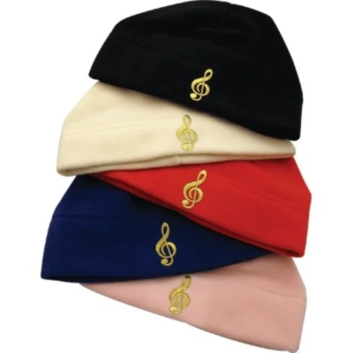 Fleece Beanie G Clef Pink