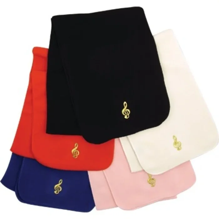 Fleece Scarf G Clef Royal Blue