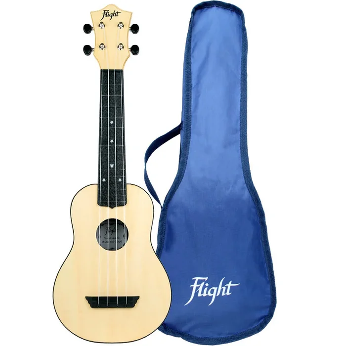 Flight TUS35 Abs Travel Ukulele Natural