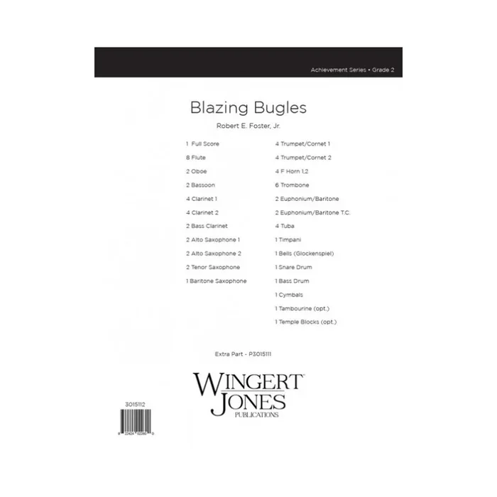 Foster Jr, Robert E. – Blazing Bugles – Full Score