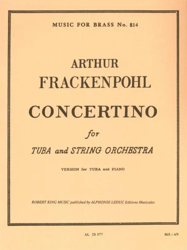 Frackenpohl: Concertino for Tuba & String Orchestra