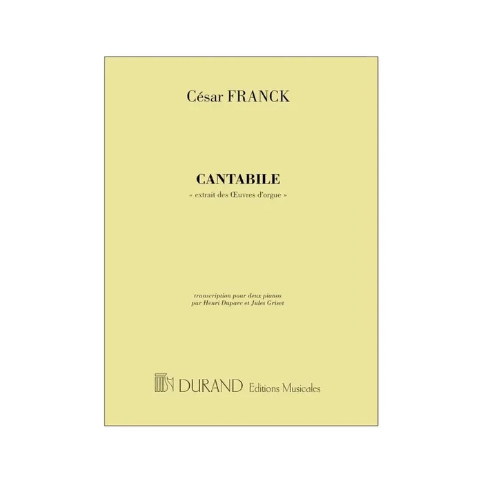 Franck, César – Cantabile Extrait Des Ceuvres D’Orgue