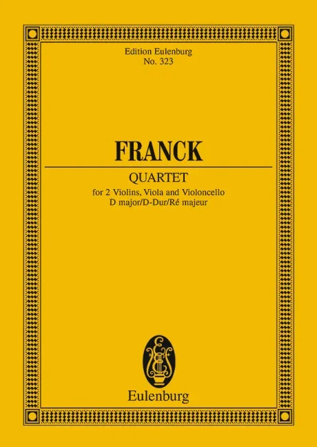Franck, César : Franck, César : String Quartet D major, – string quartet – Schott Digital