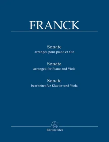 Franck : Sonata in A (arrangement). : Viola: (Barenreiter)