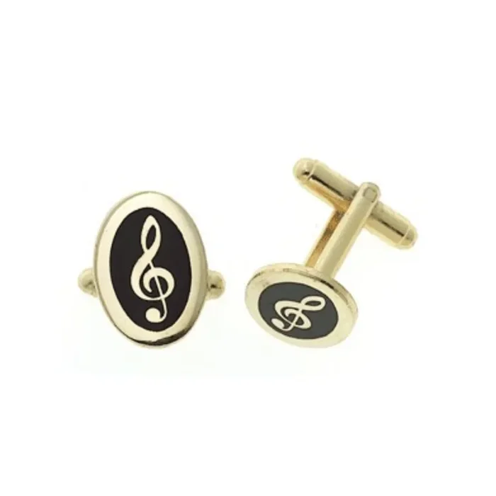 G-Cleff Cufflinks (Oval)