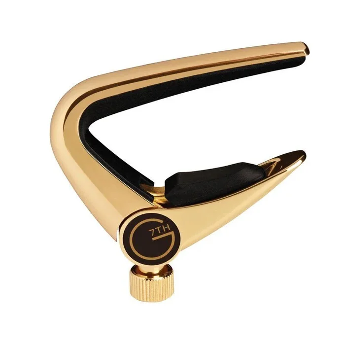 G7 Newport 6 String Capo – 18kt Gold-Plate, Adjustable Tension, Lightweight
