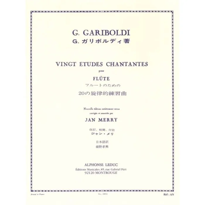 Gariboldi, Giuseppe – 20 Etudes Chantantes Opus 88