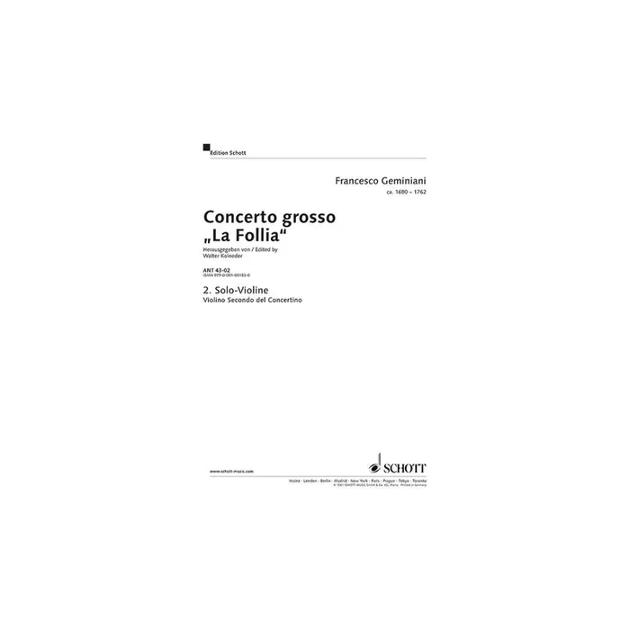 Geminiani, Francesco – Concerto grosso