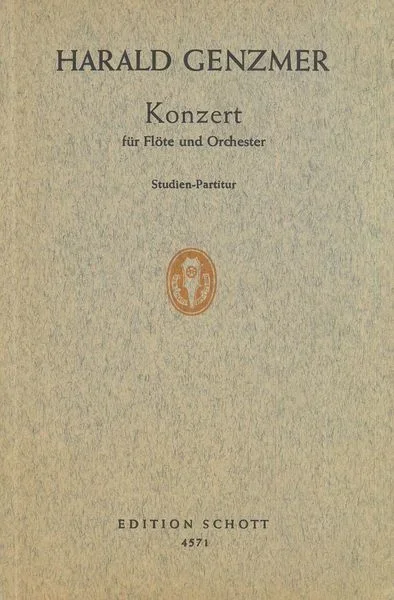 Genzmer: Flute Concerto, GeWV 146