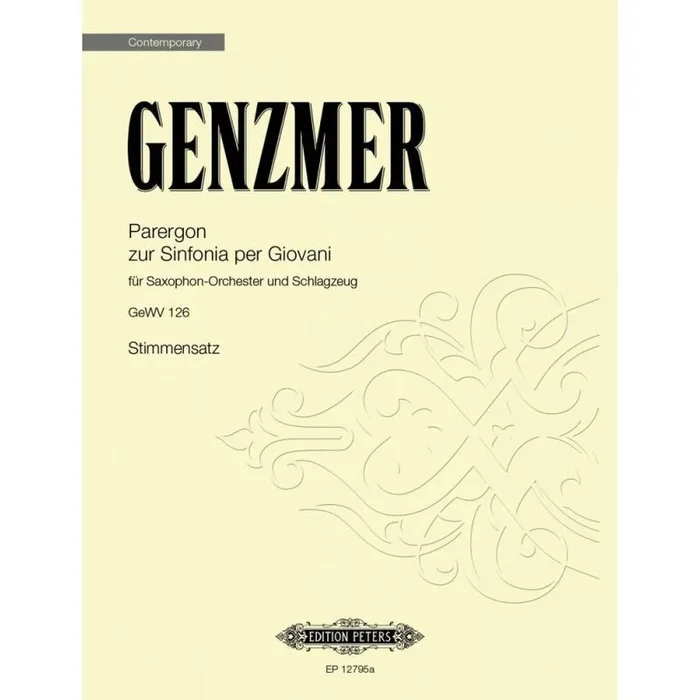 Genzmer, Harald – Parergon zur Sinfonia per Giovani