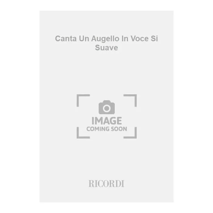 Ghedini, Giorgio Federico – Canta Un Augello In Voce Si Suave