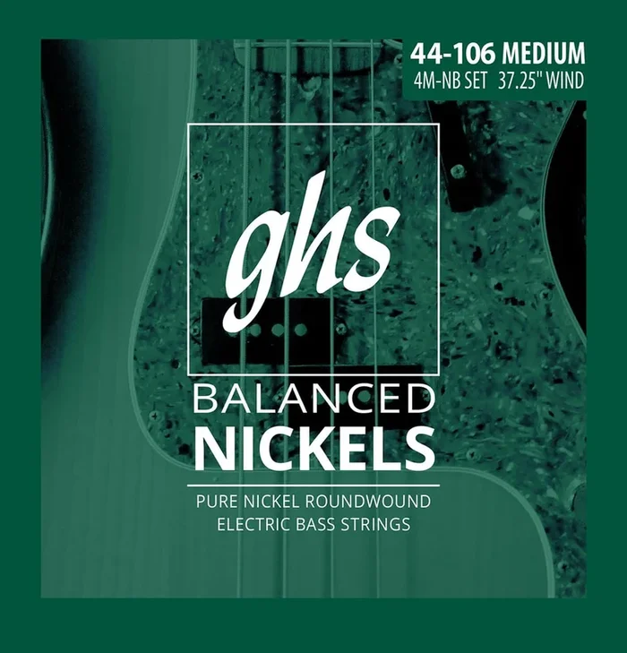 GHS 4M-NB Bass Balanced Nickel Medium 44-106