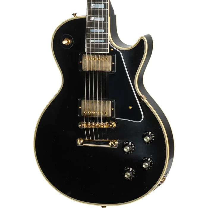 Gibson 1968 Les Paul Custom Reissue Ultra Light Aged Electric Guitar, Ebony