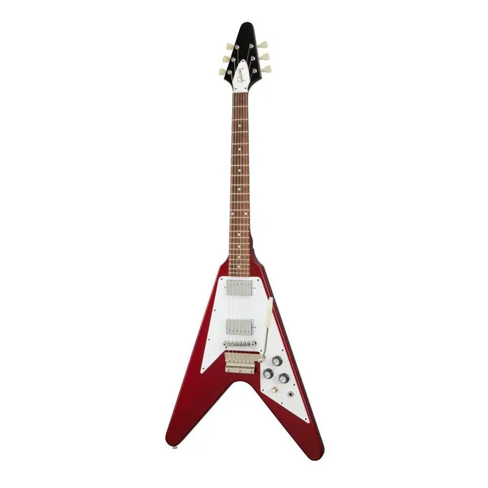 Gibson 67 Mahogany Flying V Electric Guitar Maestro Gloss – Spark Burgundy