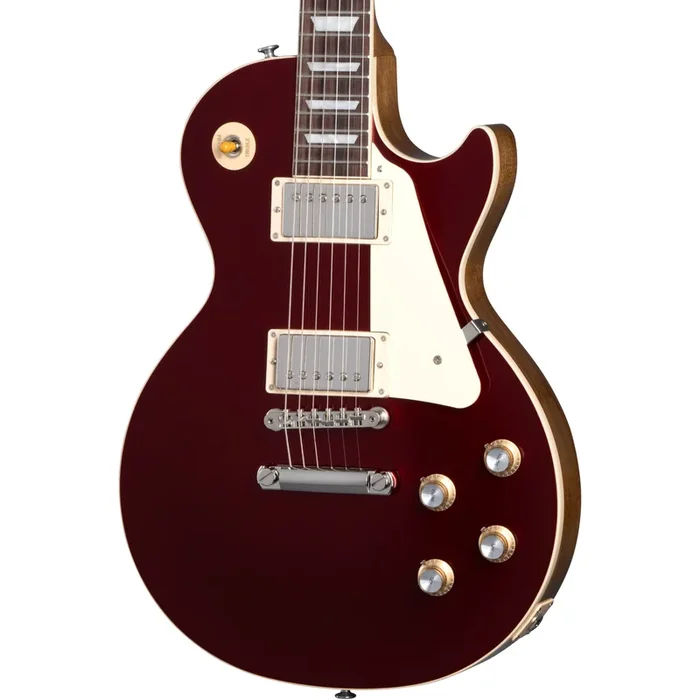 Gibson Les Paul Standard 60s Plain Top Electric Guitar – Sparkling Burgundy Top