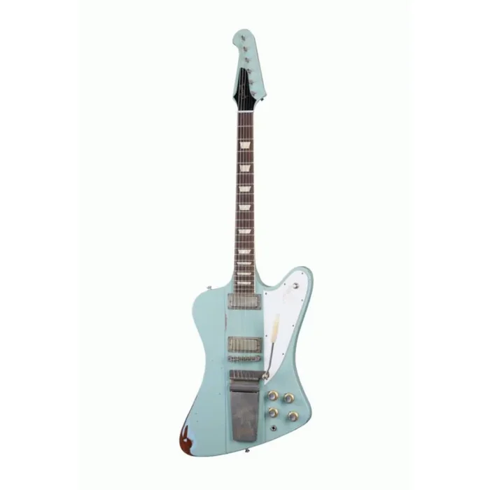 Gibson Murphy Lab 63 Firebird Electric Guitar with Maestro Vibrola Heavy Aged Frost Blue