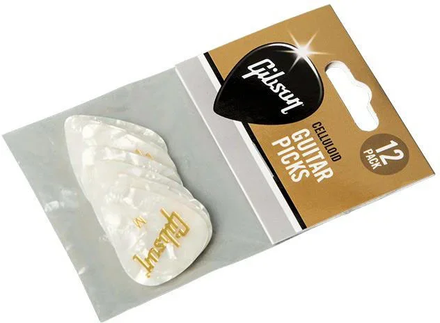 Gibson Pearloid Guitar Picks 12 Pack Heavy