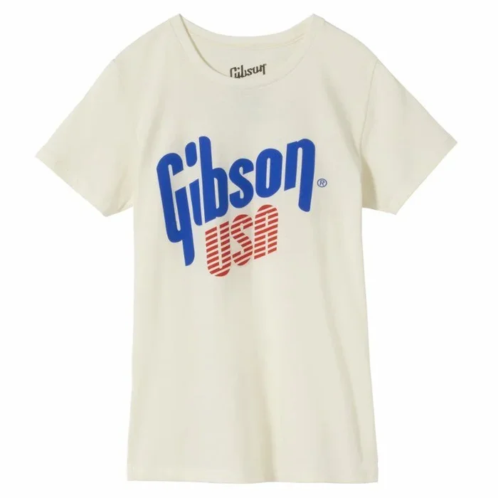 Gibson USA Women’s Vintage White Tee Size XL