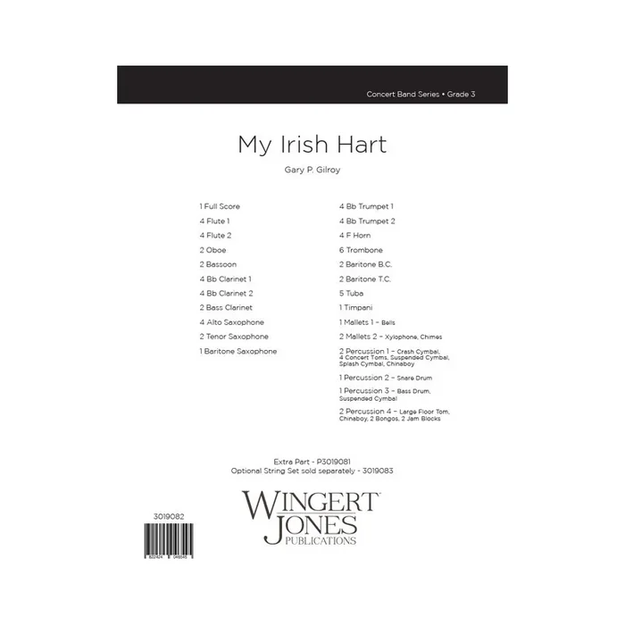 Gilroy, Gary P. – My Irish Hart (Band) – Full Score