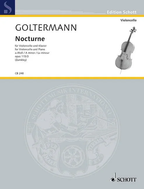 Goltermann, George : Goltermann, George : Nocturne A minor, – cello and piano – Schott Digital