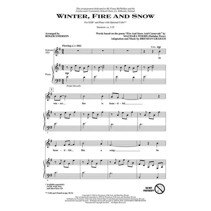 Graham, Brendan – Winter, Fire and Snow