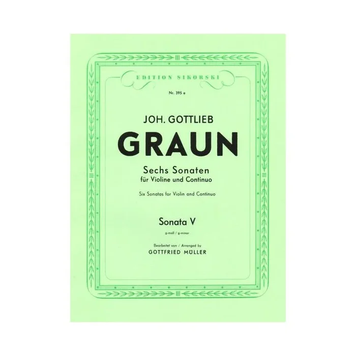 Graun, Johann Gottlieb – 6 Sonaten