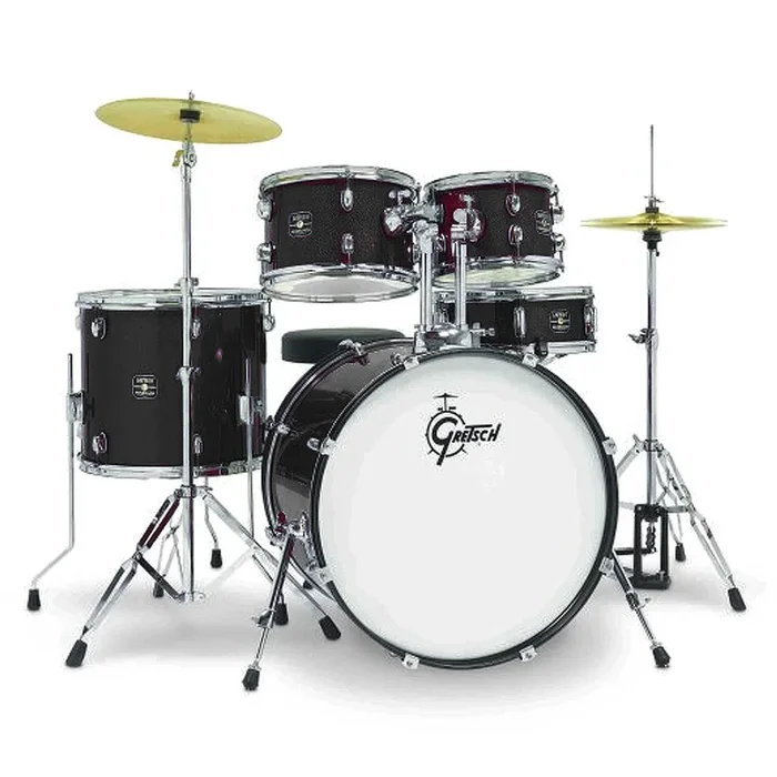Gretsch Renegade 5 Piece Drum Set w/Hardware and Cymbals in Black Mist – RGE625BM