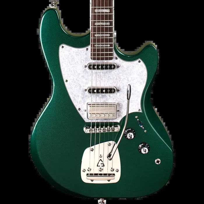 Guild Surfliner Deluxe Newark St. Electric Guitar, Evergreen Metallic